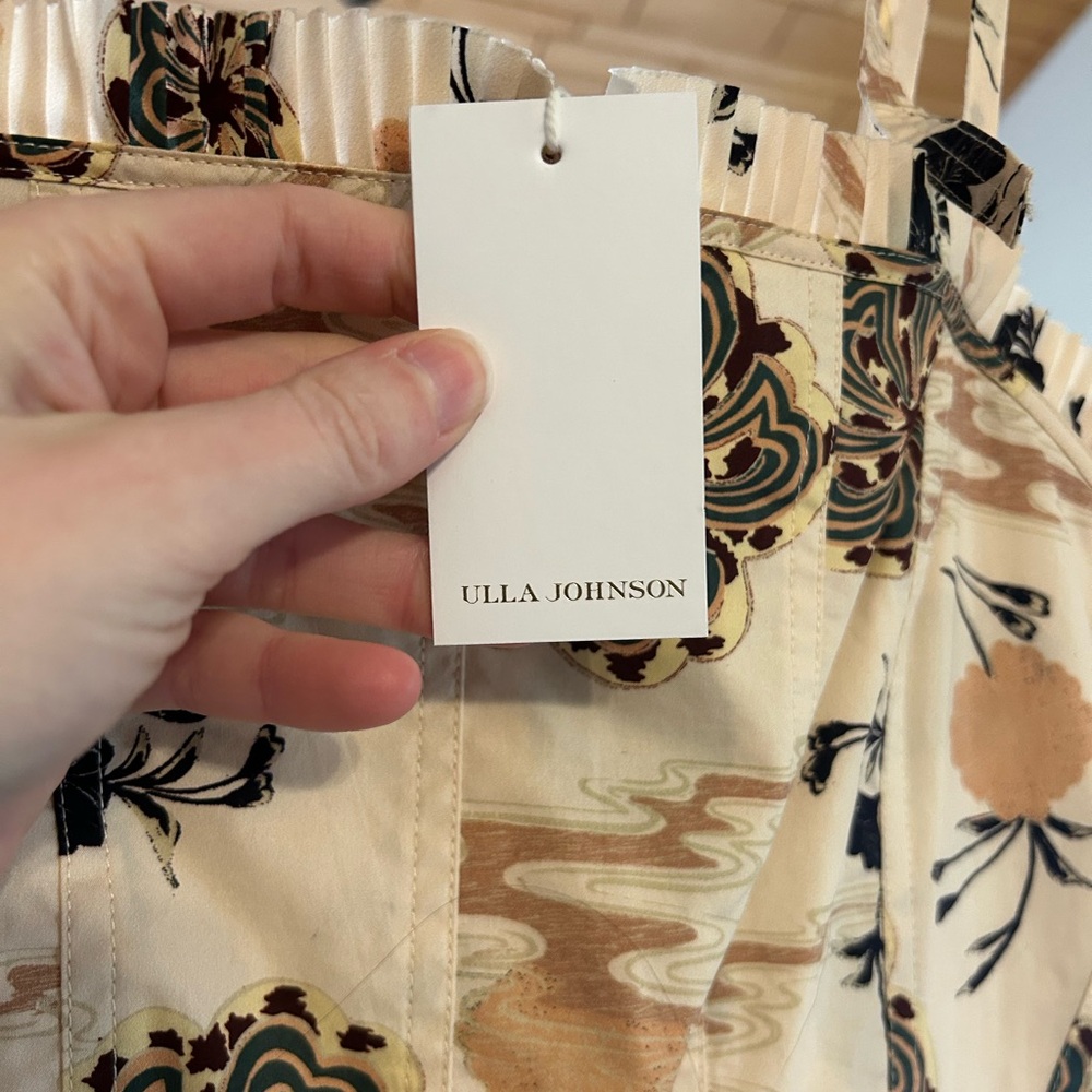 Ulla Johnson Cream Floral Midi Dress - Picture 4 of 11